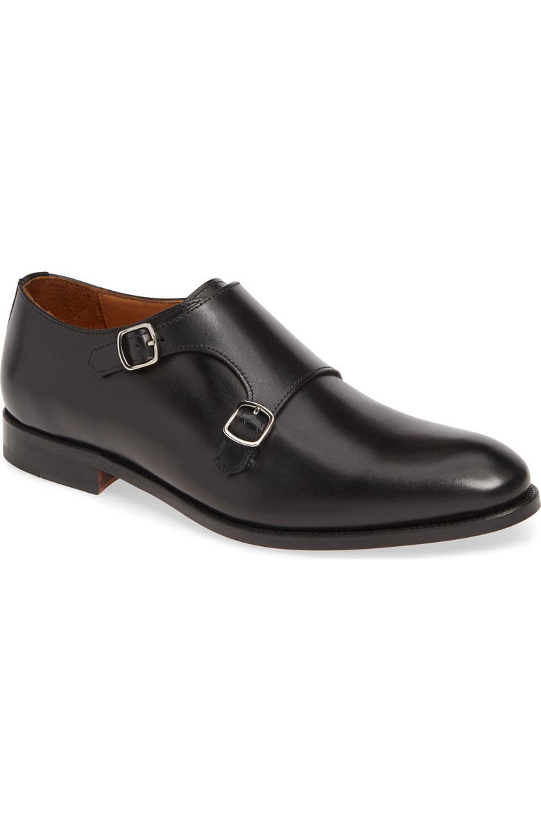 Jack Erwin Leroy Double Monk Strap Shoe, Main, color,