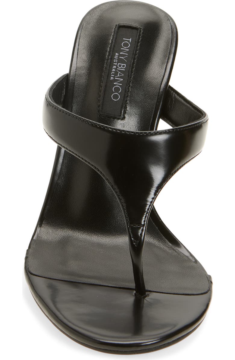 Tony Bianco Dynasty Flip Flop, Alternate, color, Black Hi Shine