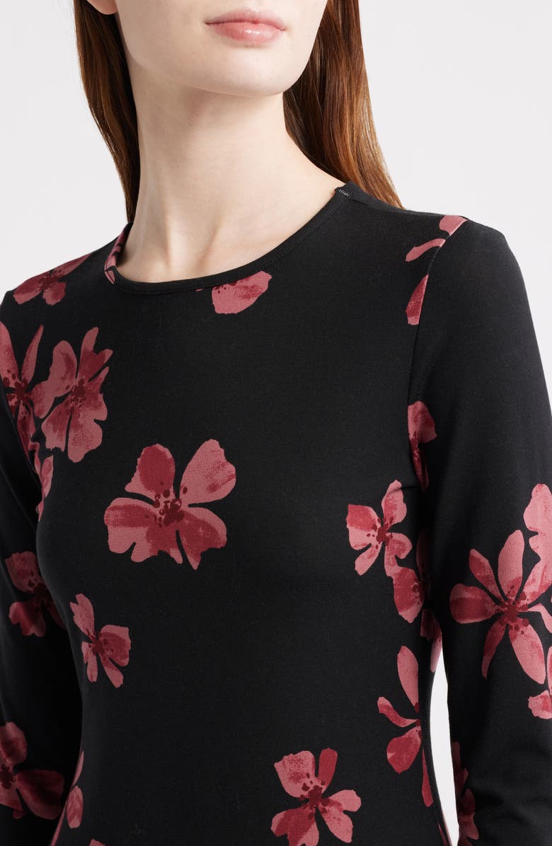 Reformation Tommie Long Sleeve Jersey Dress, Alternate, color, Sydney