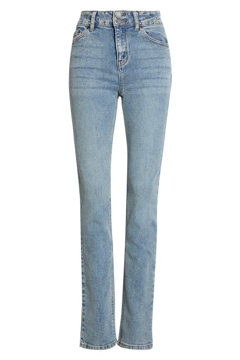 High Waist Skinny Jeans, Main, color, MED WASH