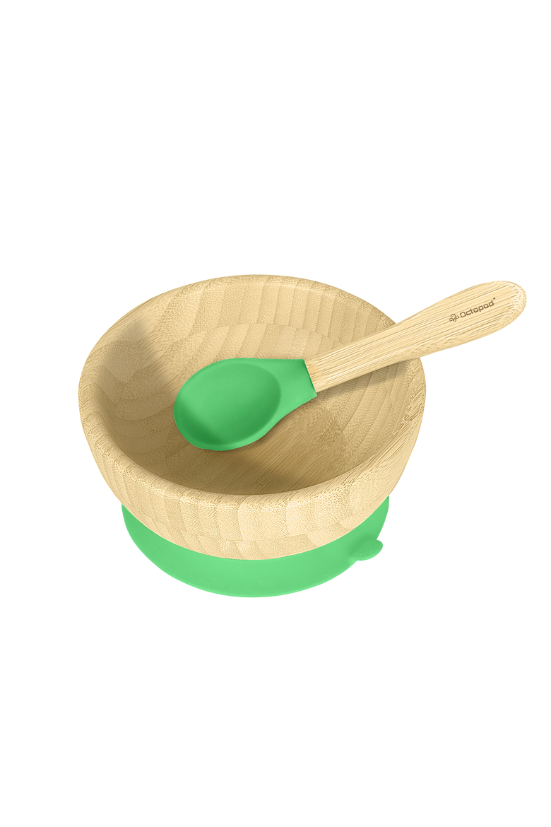 Octopod® Baby Suction Bowl, Alternate, color, Green