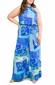 FLYING TOMATO Halter Woven Jumpsuit