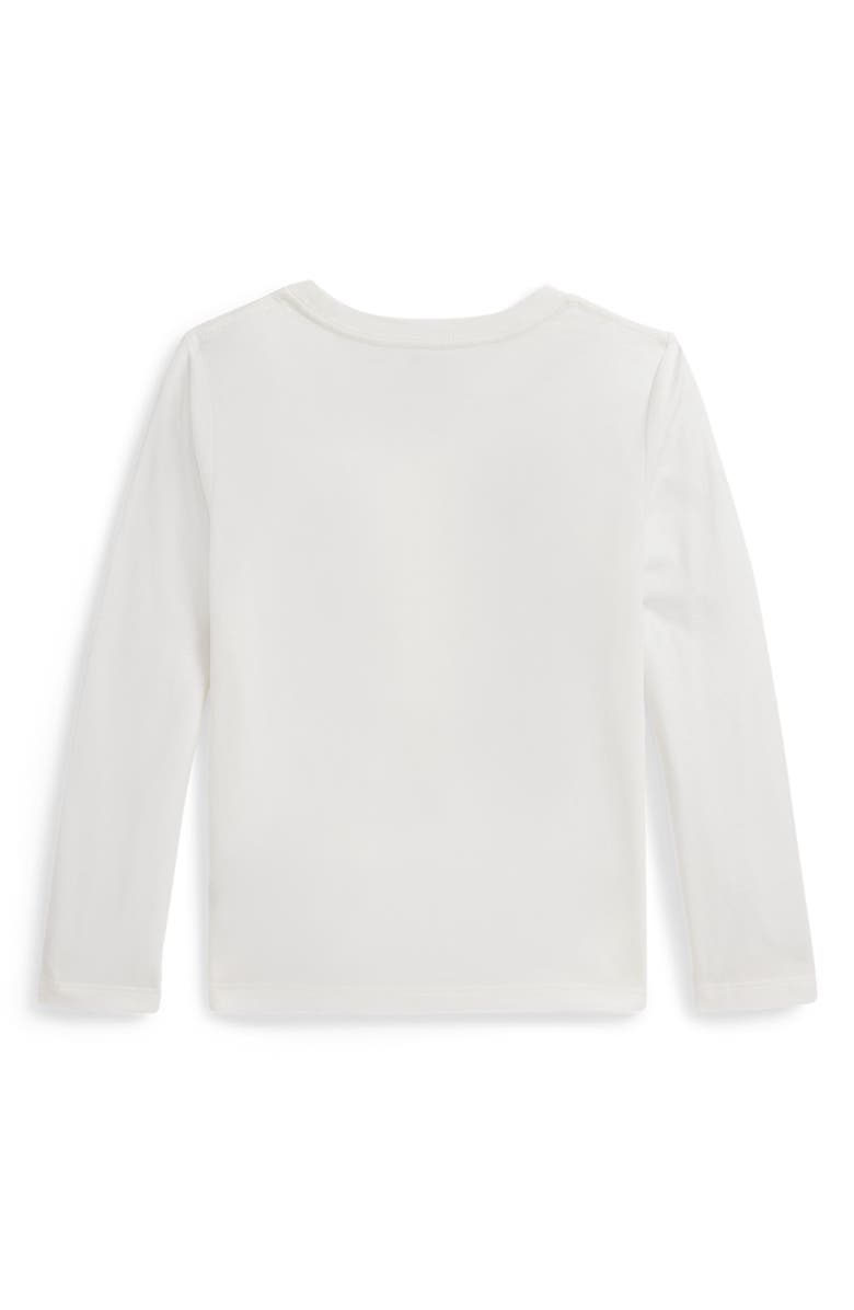 Polo Ralph Lauren Kids' Polo Bear Long Sleeve Graphic T-Shirt, Alternate, color, Trophy Cream
