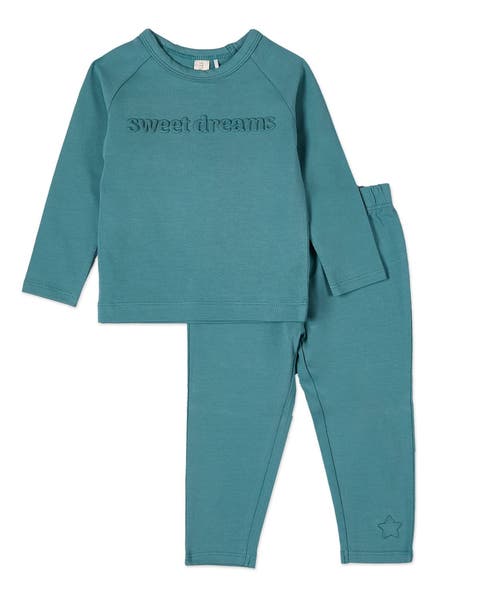Kid's Cotton Fleece 3D Embossed Pajama Set (Toddler, Little Kid & Big Kid)