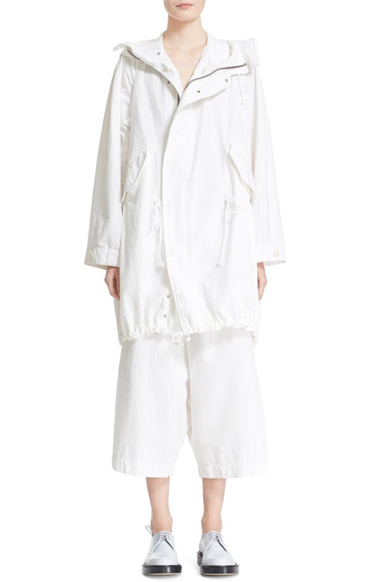 Y's by Yohji Yamamoto Wide Leg Crop Pants, Alternate, color,