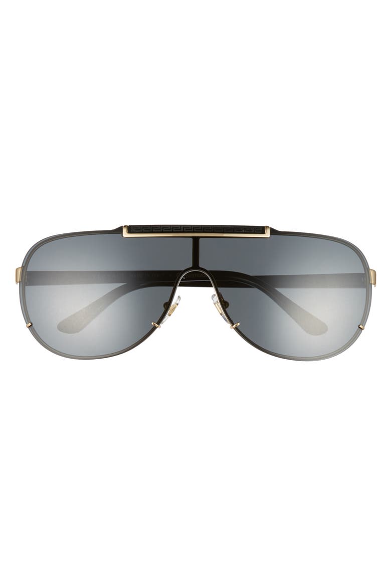 40mm Shield Sunglasses, Alternate, color, GOLD / DARK GREY