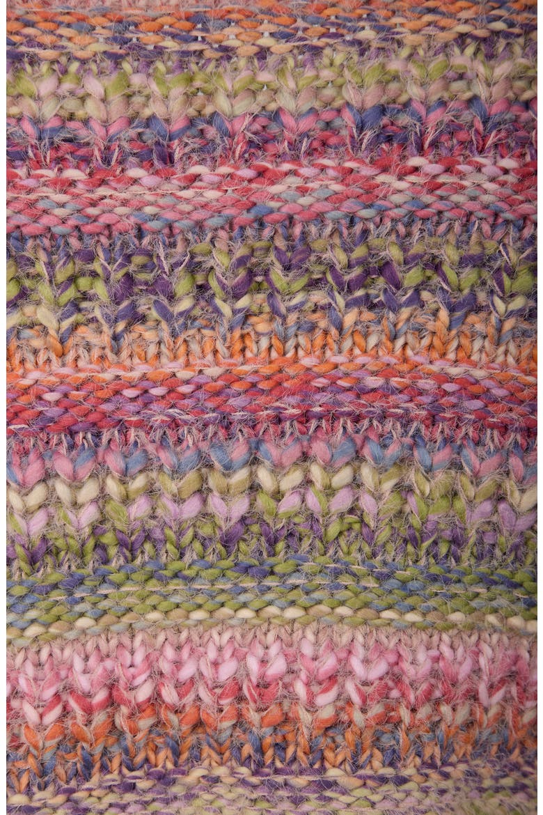 Rainbow Stripe Crop Cardigan, Alternate, color, PINK MULTI