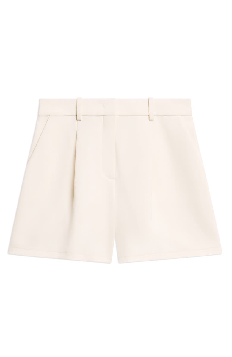 Theory Admiral Pleated Shorts, Alternate, color, Rice - Y0c