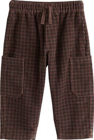 NEXT Kids' Check Corduroy Barrel Pants