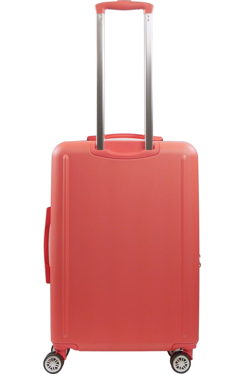 Tommy Bahama 26.5" Hard-Sided 3D Pineapple Luggage with Drawstring Bag, Alternate, color, Coral