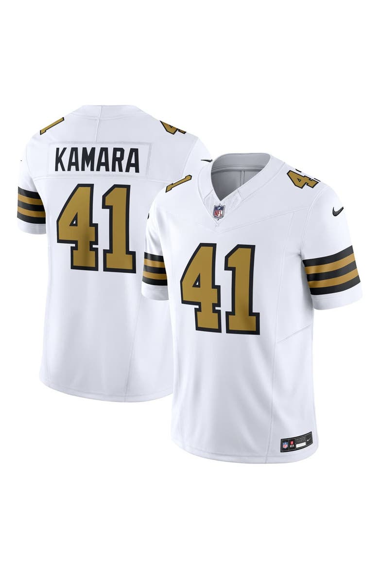 Men's Nike Alvin Kamara White New Orleans Saints Alternate Vapor F.U.S.E. Limited Jersey, Alternate, color, White