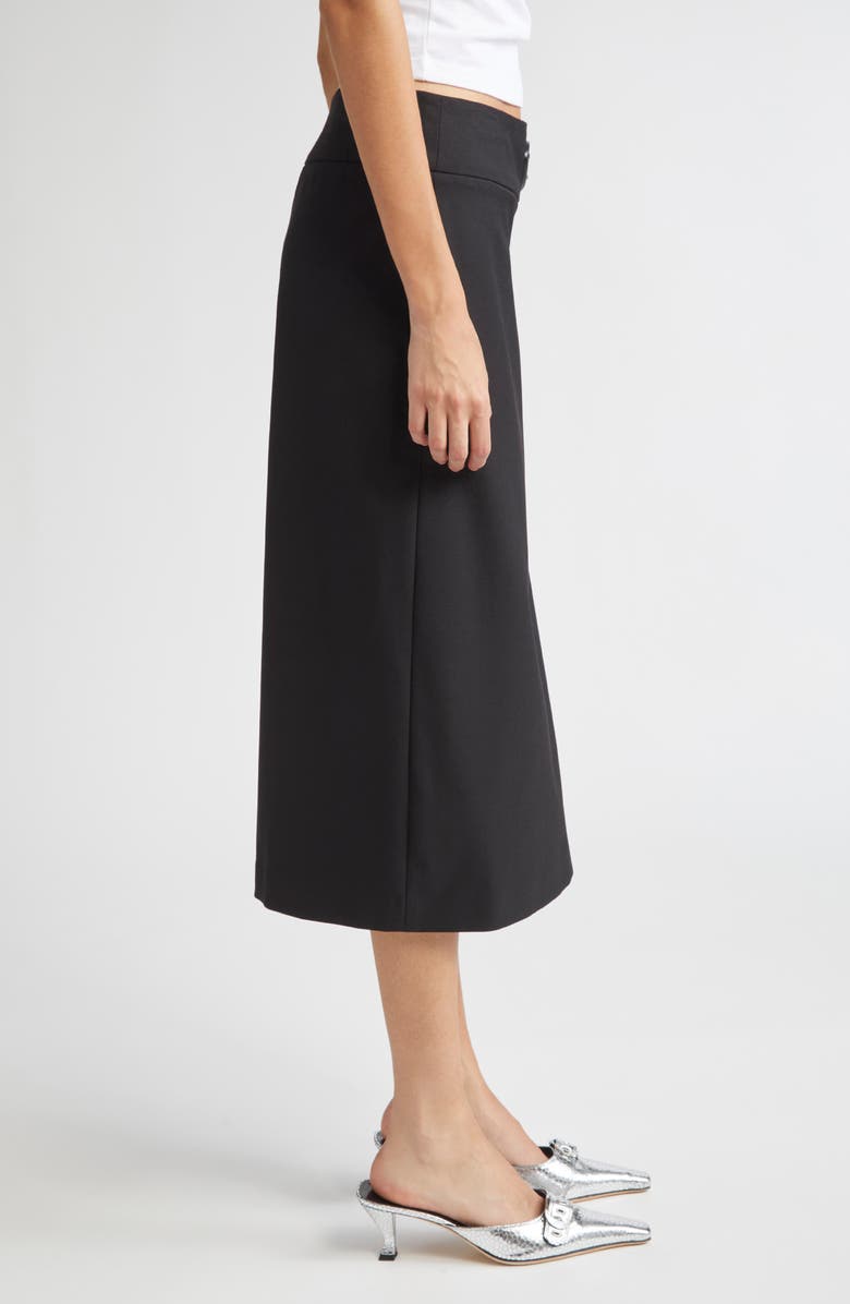 DIESEL<sup>®</sup> Metallic Oval D Cutout A-Line Skirt, Alternate, color, Deep Black