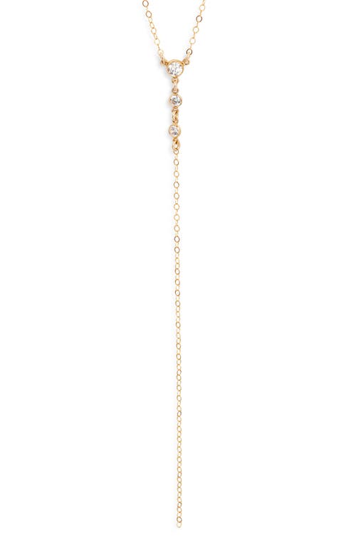Set & Stones Miley Lariat Necklace In Gold