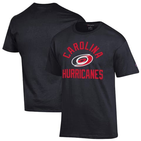 Men's Champion  Black Carolina Hurricanes Primary Logo Jersey T-Shirt