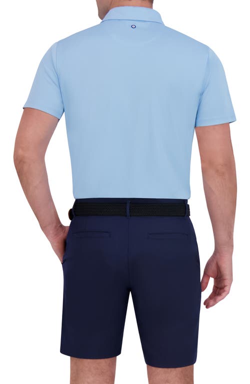 Ben Sherman Solid Tech Pique Sports Fit Polo In Placid Blue