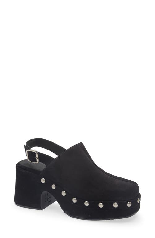 Chocolat Blu Harley Slingback Platform Clog In Black