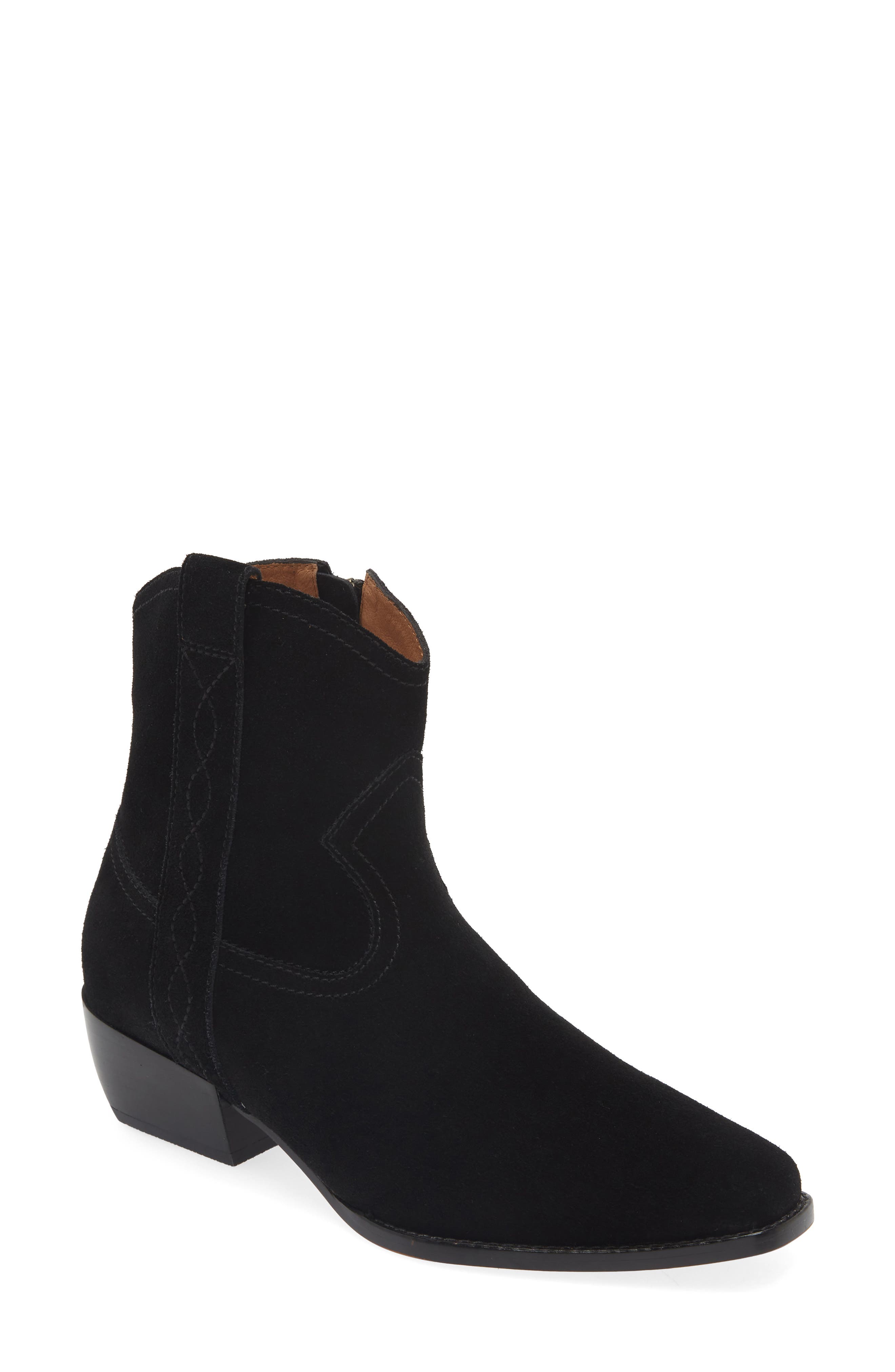 FRANKIE4 Shadow Bootie, Main, color, Black Suede