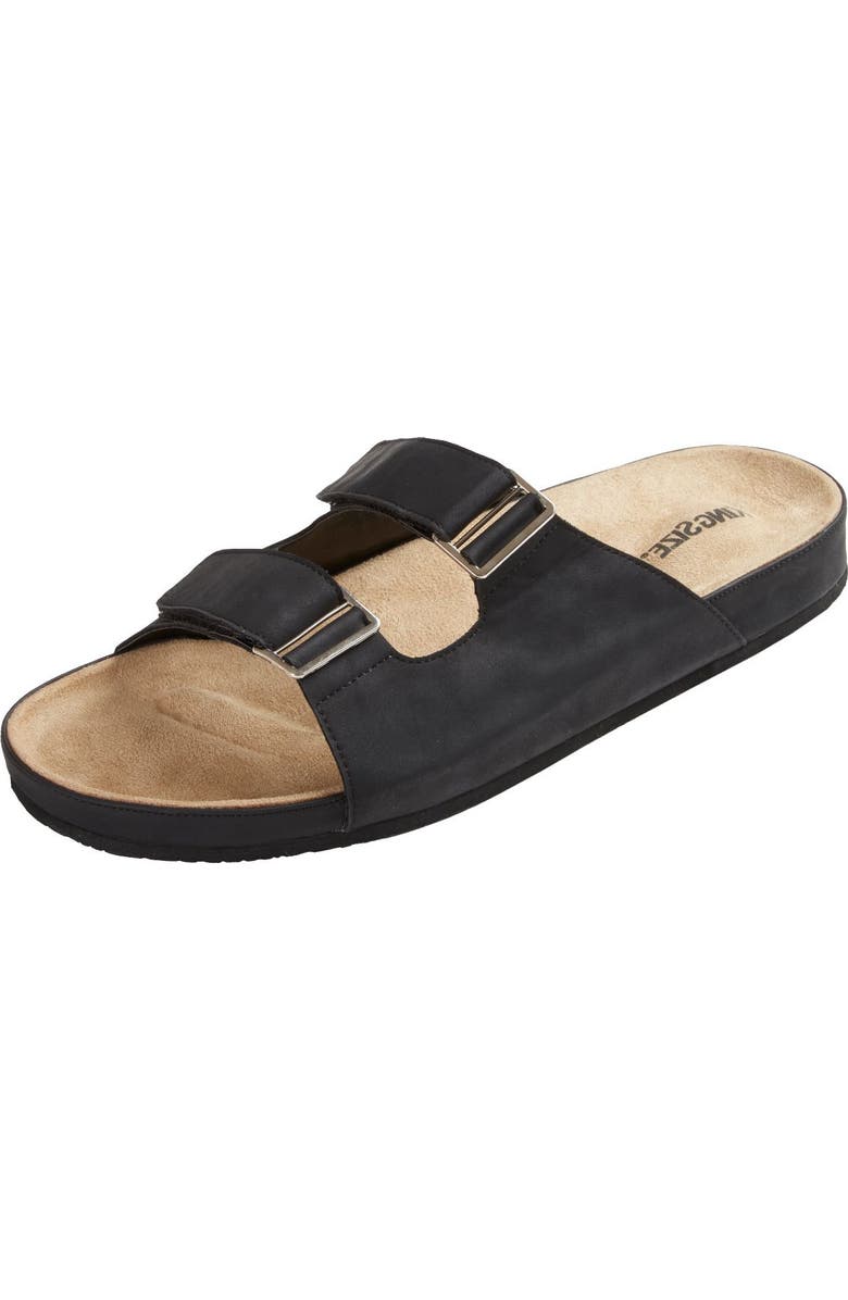 KingSize Double Adjustable Buckle Slide and Closure, Main, color, Black