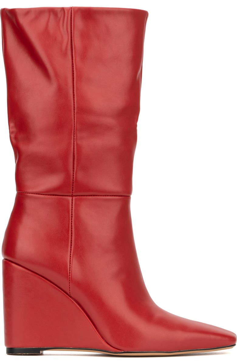 TORGEIS Milan Wedge Heel Boot, Alternate, color, Red