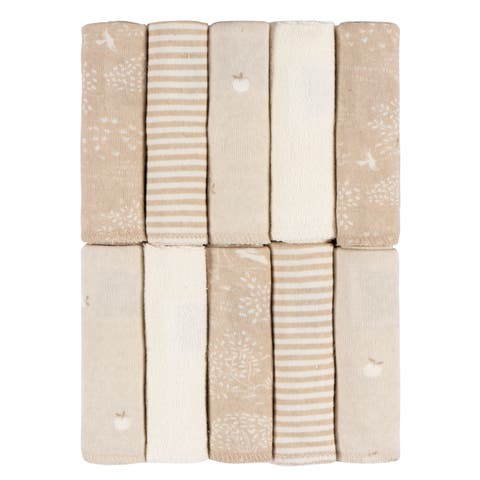 French Terry Washcloths Set, Pinks, One Size (Baby)