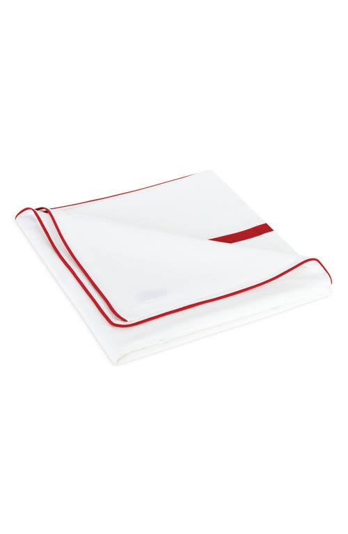 Matouk Louise Piqué Coverlet In Red