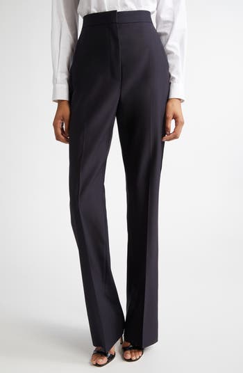 【送料&関税込】Max Mara delfino Black Virgin Wool Blend Pan Max Mara Delfino' Black Virgin Wool Blend Pants | ShopSimon