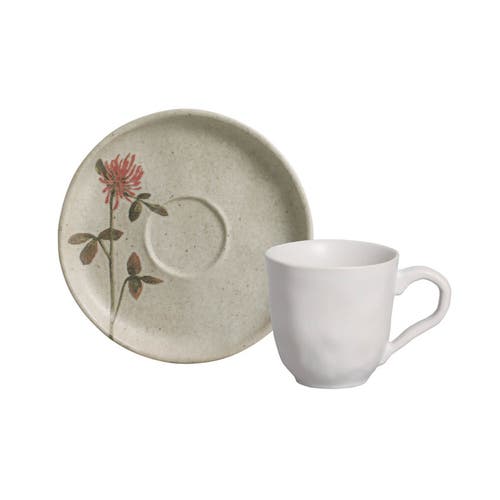 Porto Brasil Coffee Cup & Saucer Set Of 6 In Green