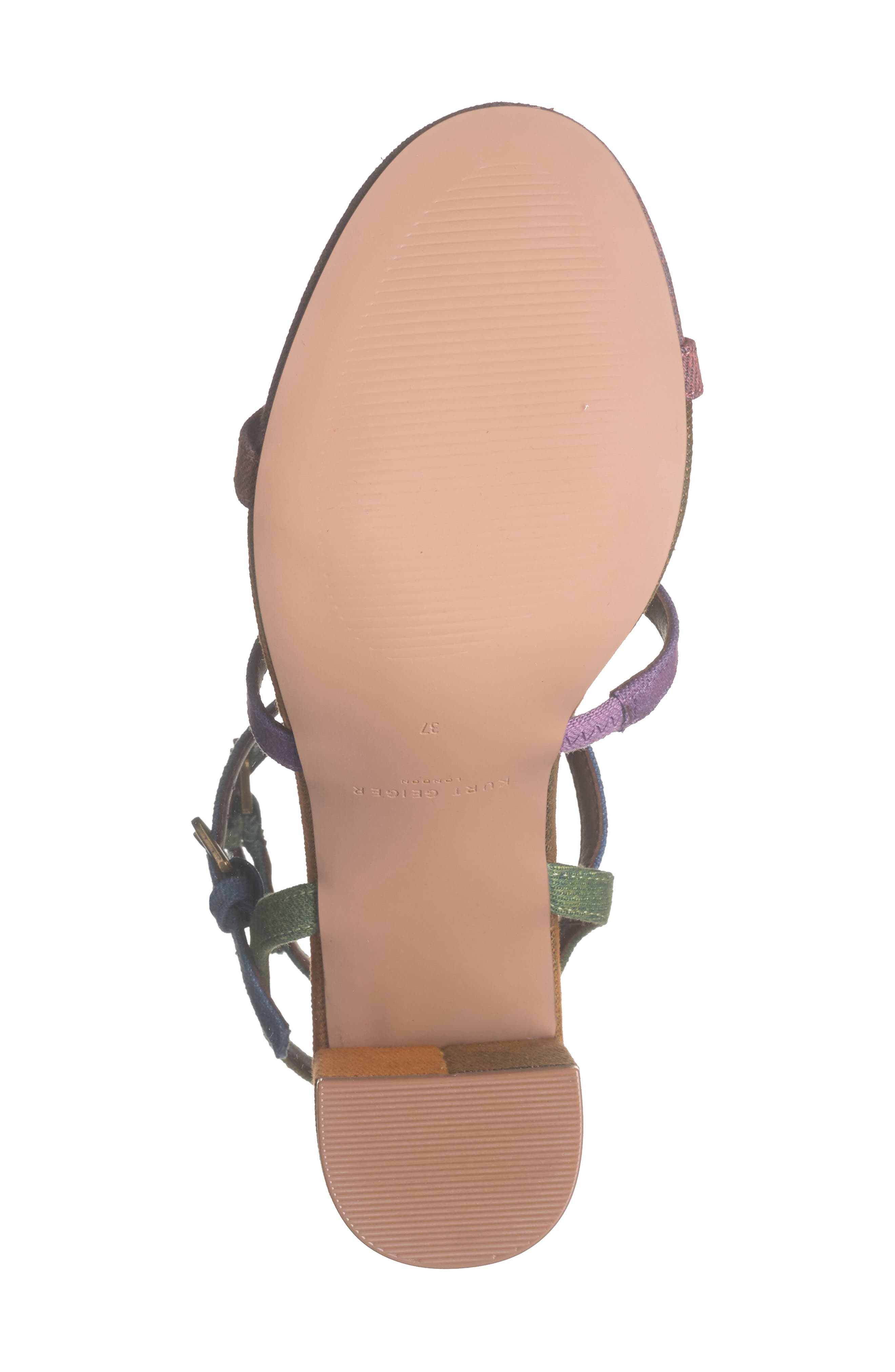 Kurt Geiger London Hampton Ankle Strap Sandal, Alternate, color, Rainbow