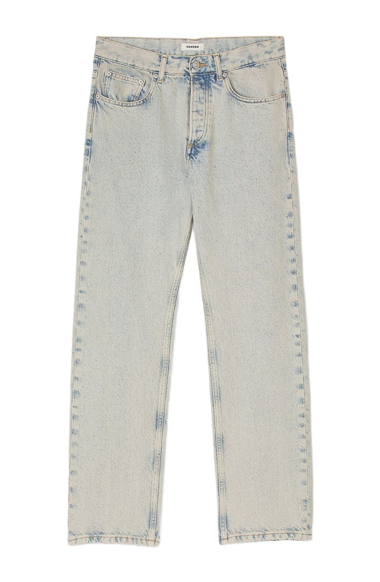 SANDRO Regular faded jeans, Alternate, color, Blue Vintage - Denim