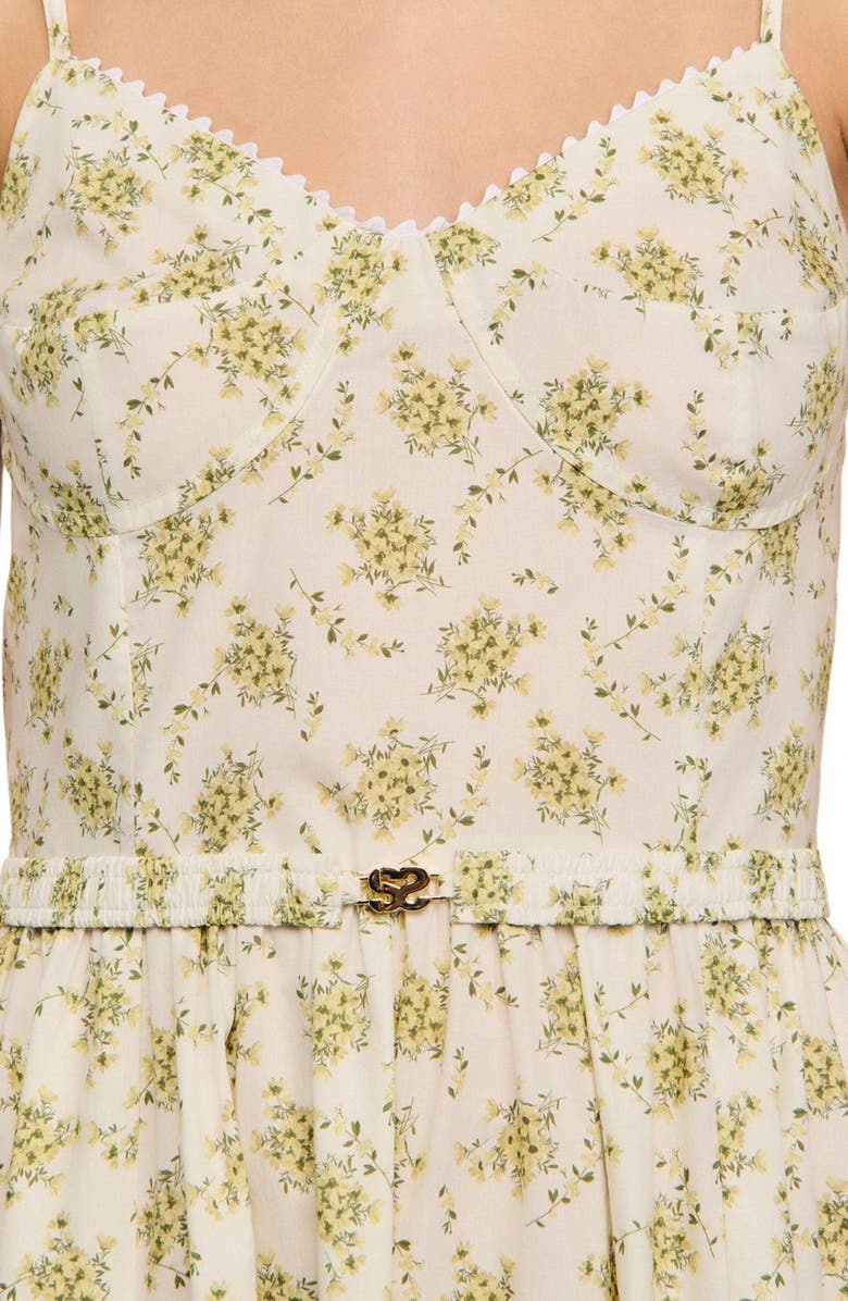 SANDRO Floral maxi dress with straps, Alternate, color, Olive / Ecru