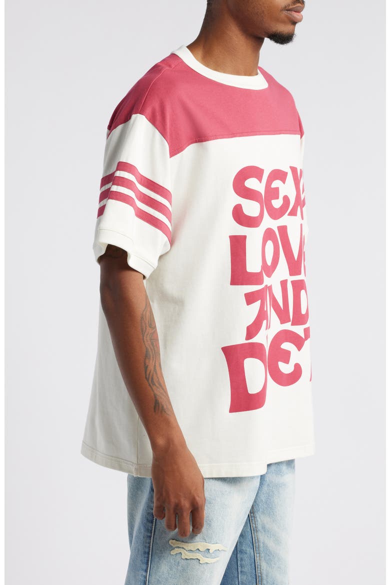 SLD Retro Colorblock Graphic T-Shirt (Nordstrom Exclusive), Alternate, color, MAROON