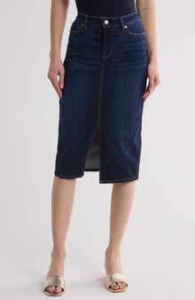 7 For All Mankind Pencil Denim Skirt