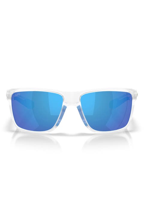 58mm Broadbill II Polarized Rectangle Sunglasses