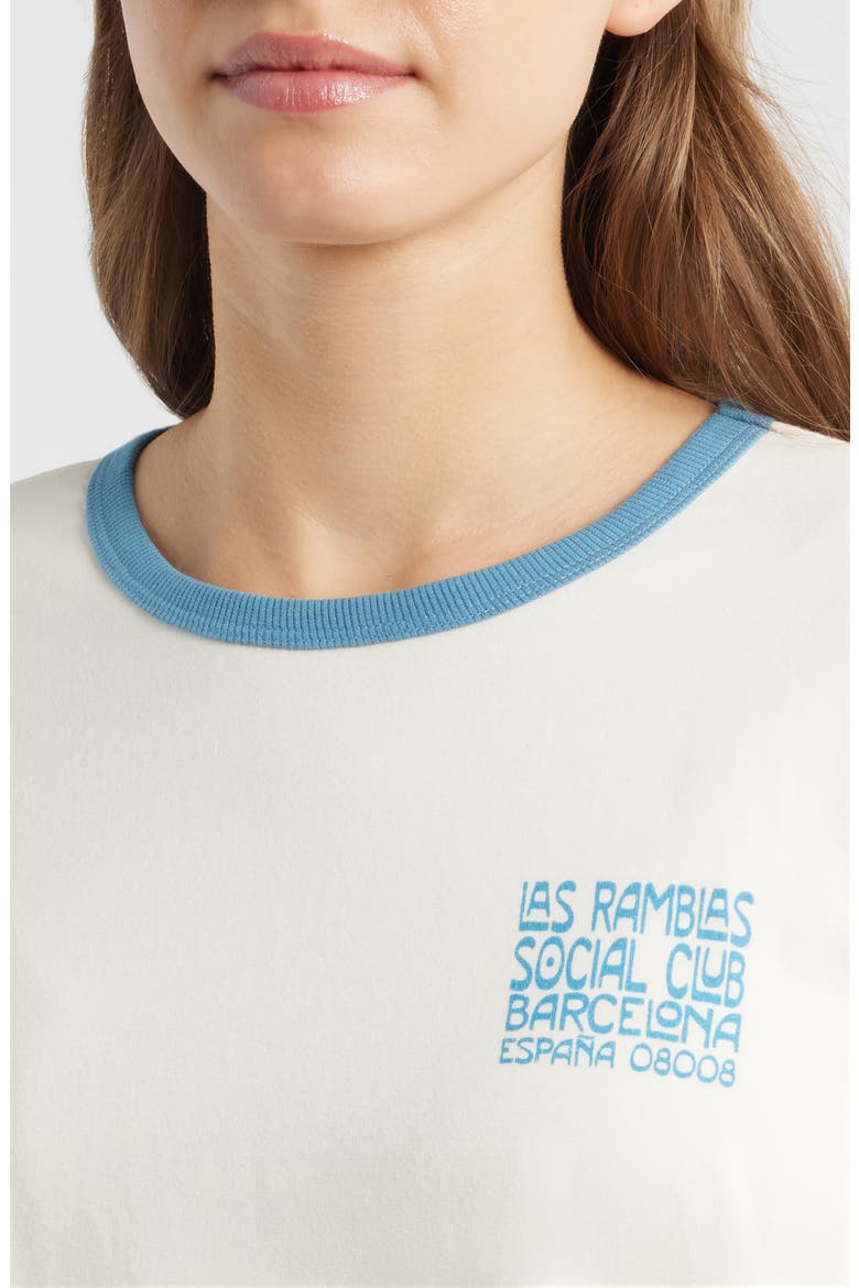 Barcelona Cotton Graphic Ringer T-Shirt, Alternate, color, GARDENIA