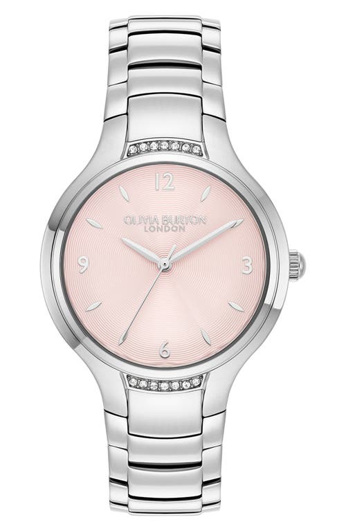 Olivia Burton Lea Bracelet Watch, 34mm in Light Blush 