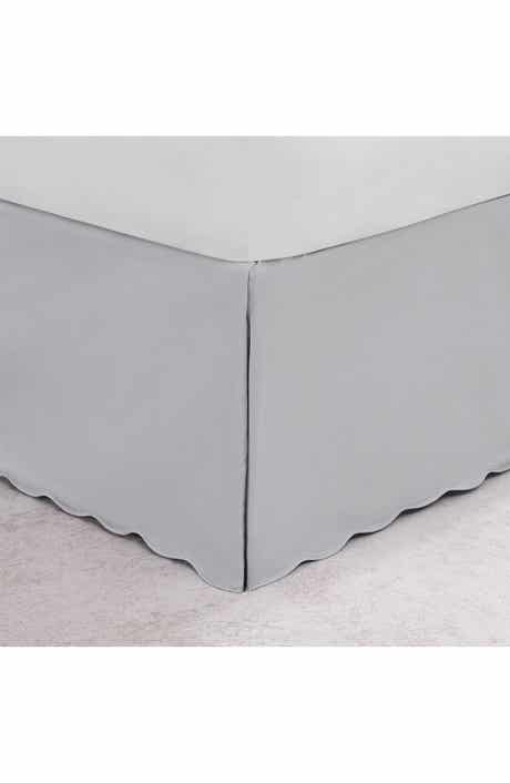 STONE COTTAGE Scalloped Hem Cotton Weave Bedskirt