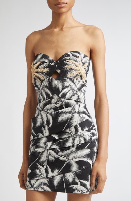 Johanna Ortiz Sombra Tropical Beaded Minidress