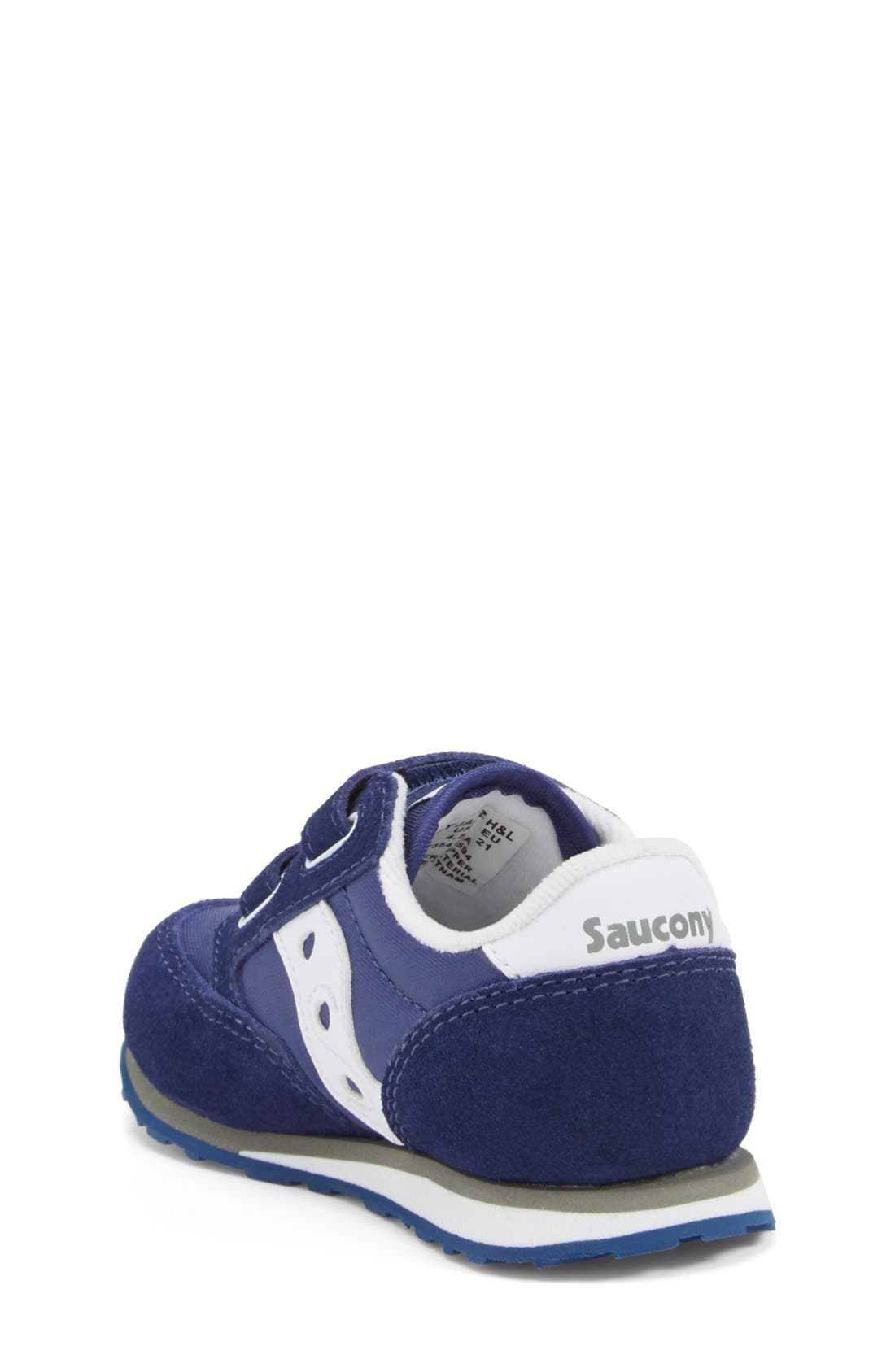 Jazz Hook & Loop Sneaker, Alternate, color, COLBALT/ WHITE