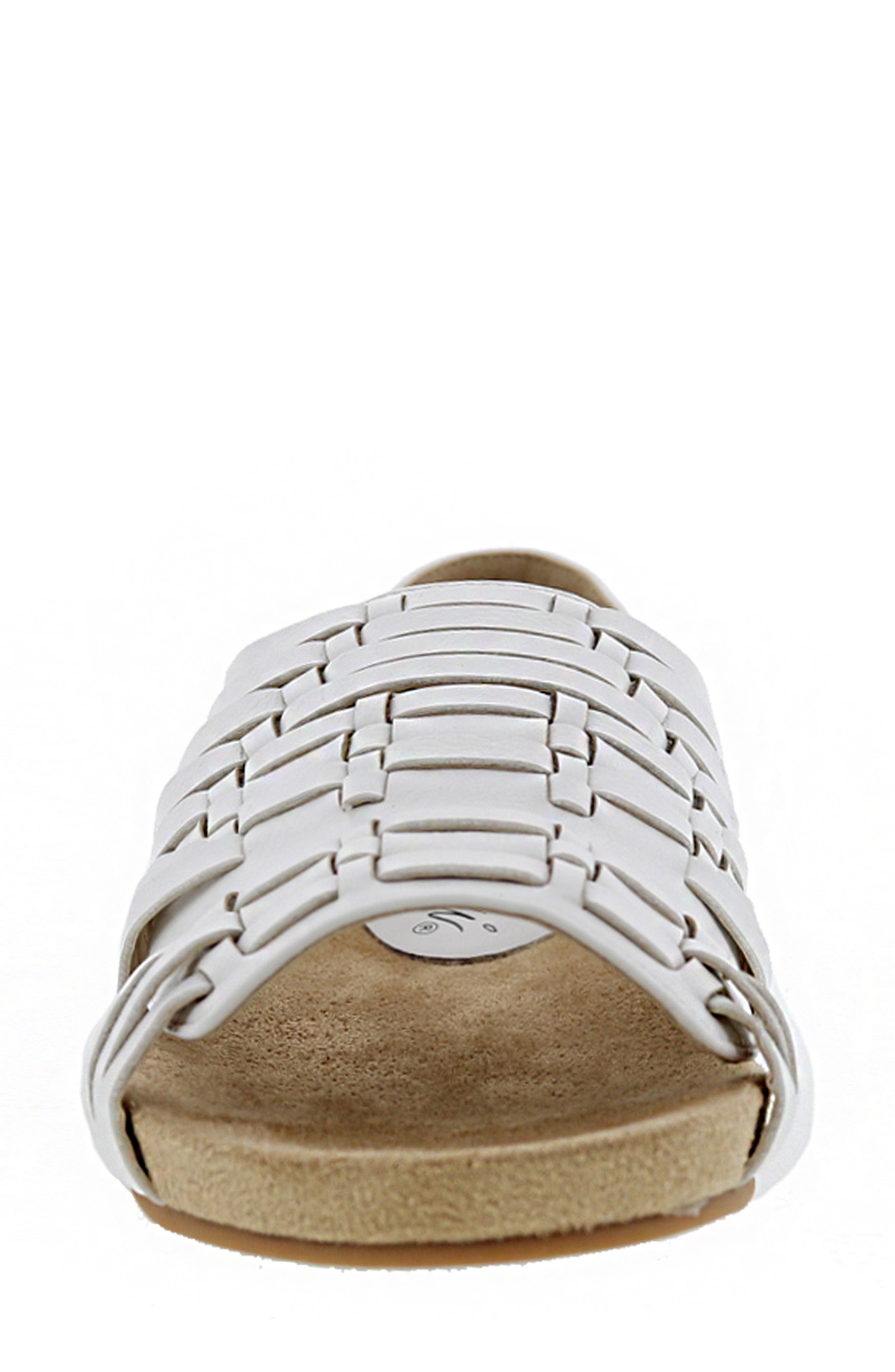 BELLINI Woven Flat Sandal, Alternate, color, White