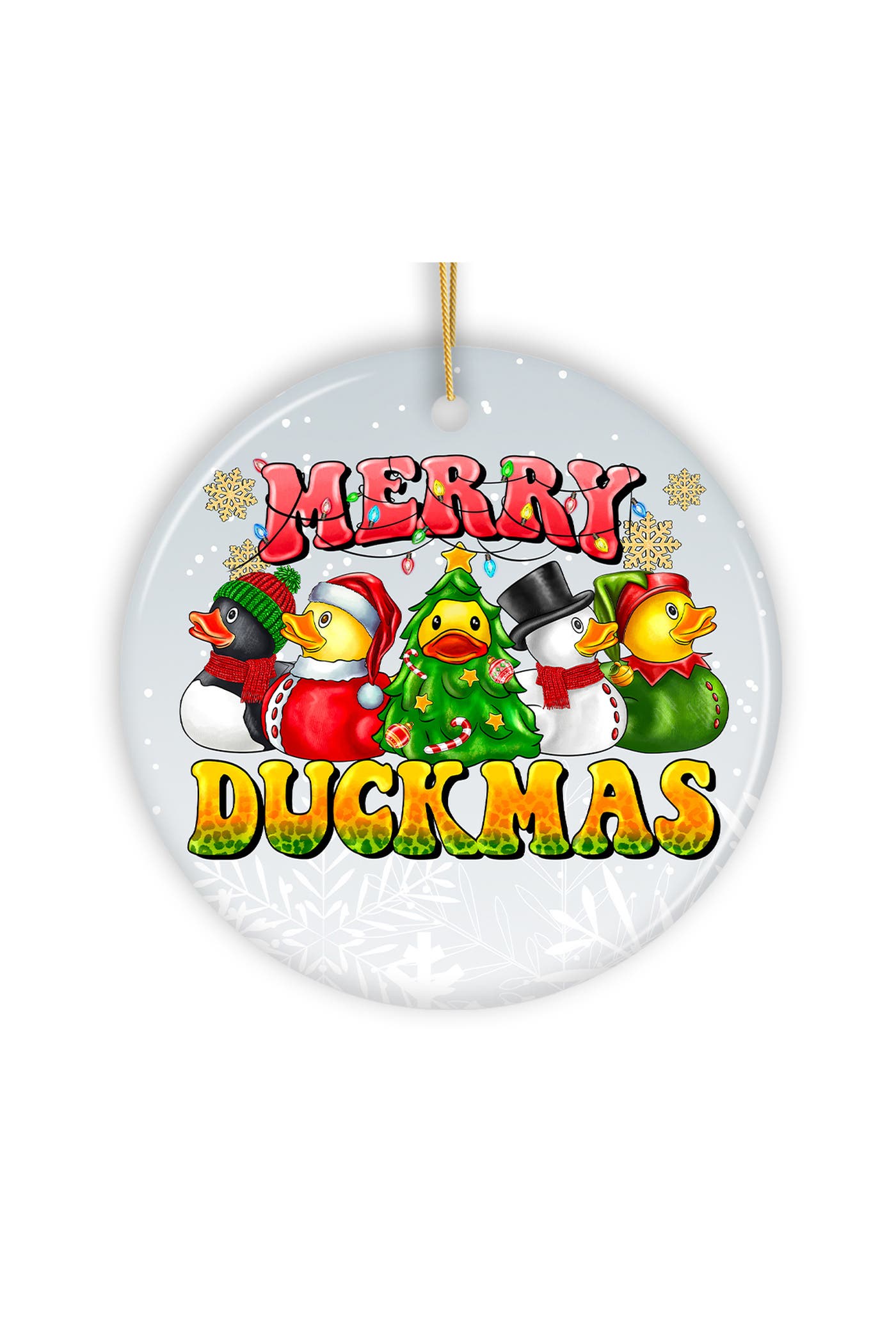 OrnamentallyYou Merry Duckmas Rubber Duck Ceramic Ornament | Nordstrom