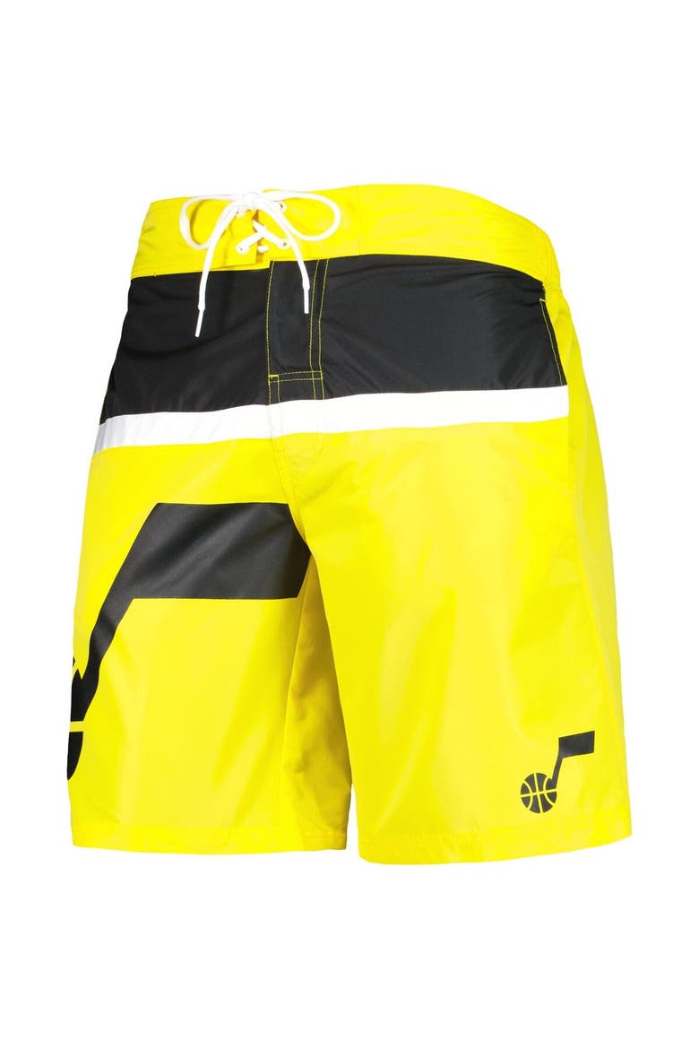 Men's G-III Sports by Carl Banks Gold Utah Jazz Sea Wind Swim Trunks, Alternate, color, Gold