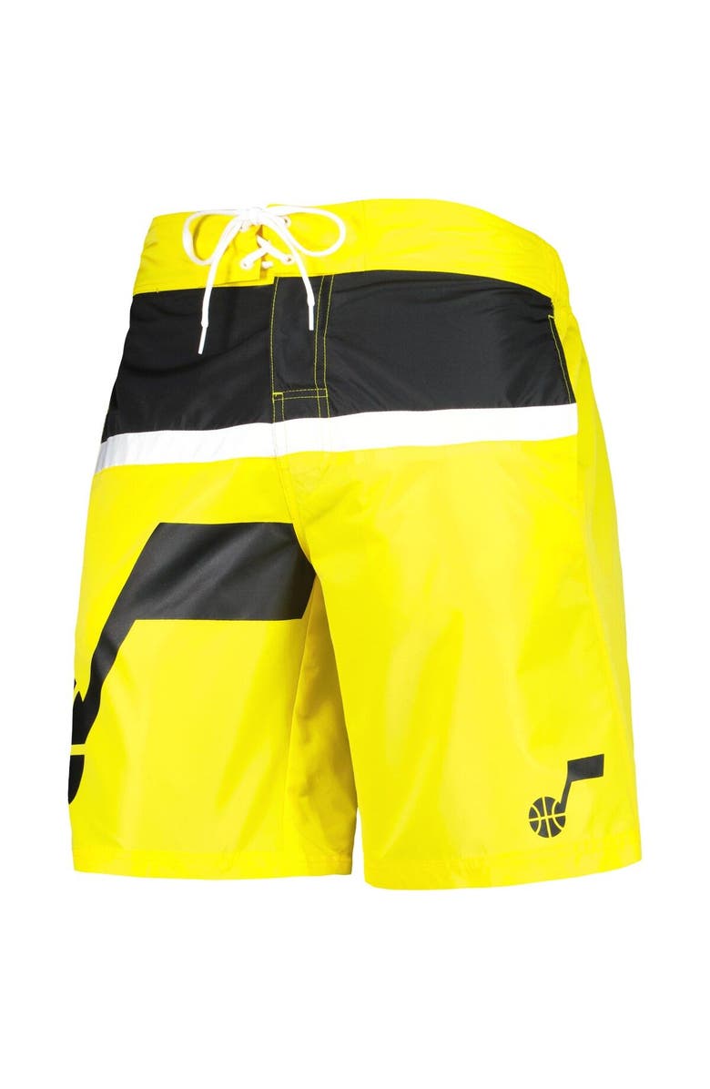 G-III SPORTS BY CARL BANKS Men's G-III Sports by Carl Banks Gold Utah Jazz Sea Wind Swim Trunks, Alternate, color, Gold