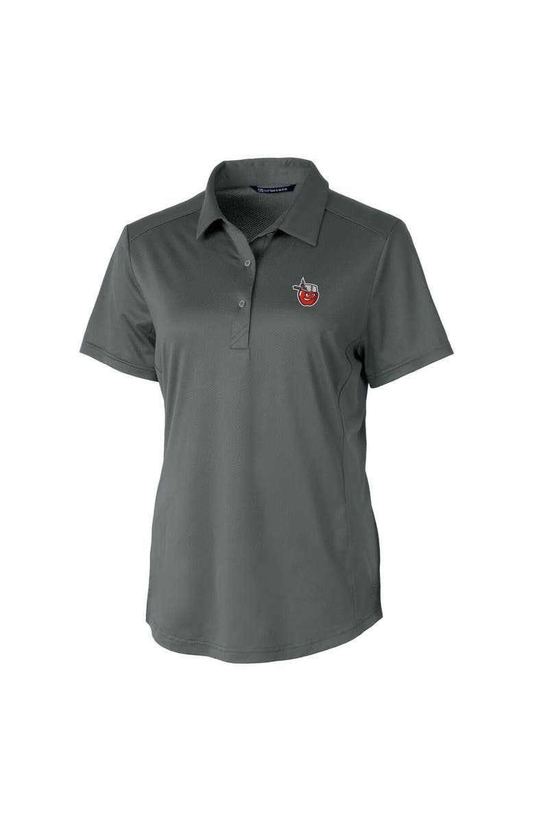 Cutter & Buck Women's  Cutter & Buck  Gray Fort Wayne TinCaps Prospect Textured Stretch Polo, Alternate, color, 
