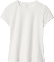 & Other Stories Embroidered Stretch Cotton T-Shirt