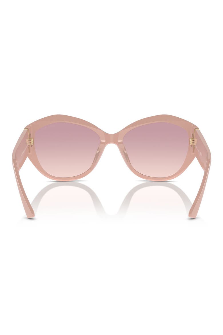 55mm Butterfly Sunglasses, Alternate, color, PINK