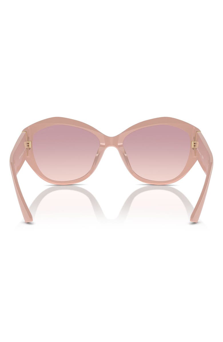 Jimmy Choo 55mm Butterfly Sunglasses, Alternate, color, Pink