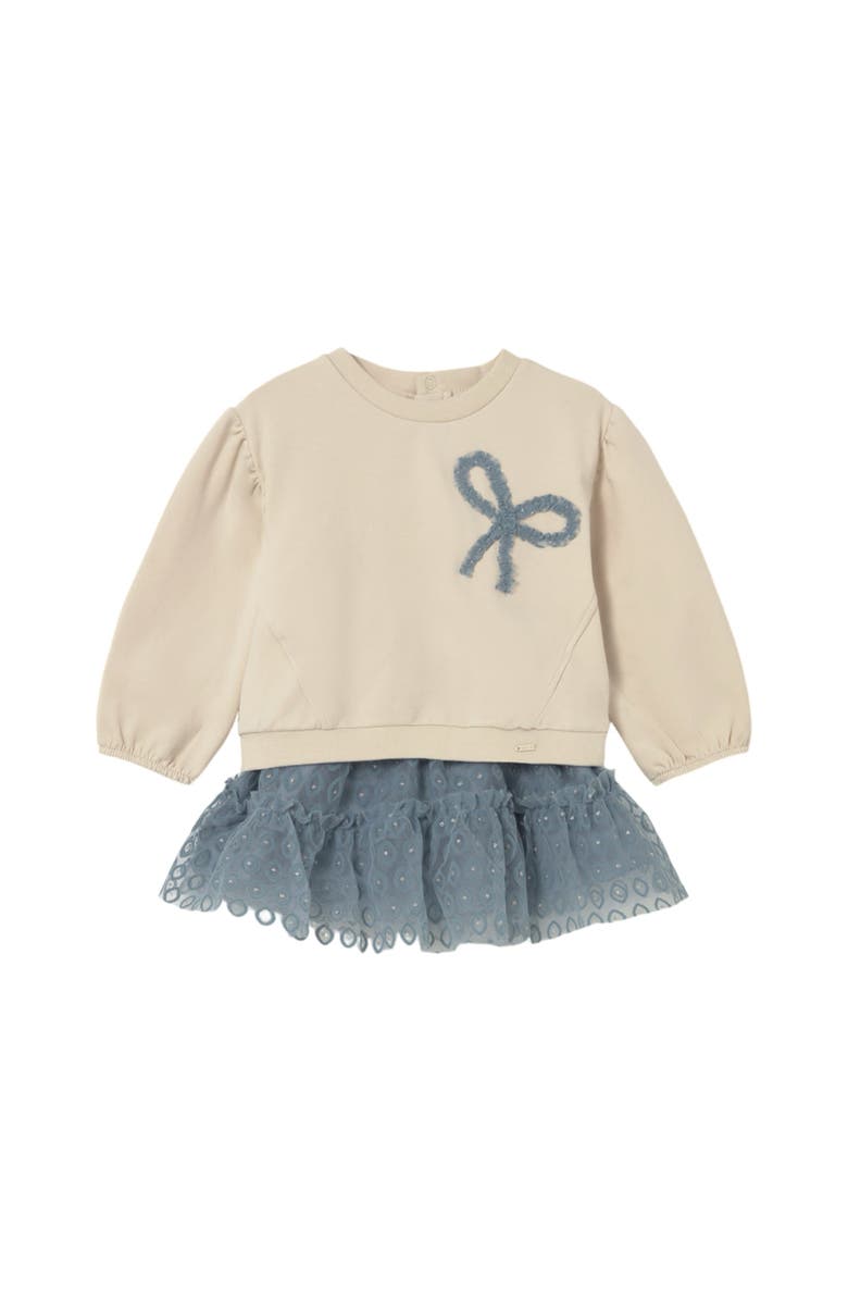 Mayoral Tulle Skirt and Sweater Set, Main, color, Ivory