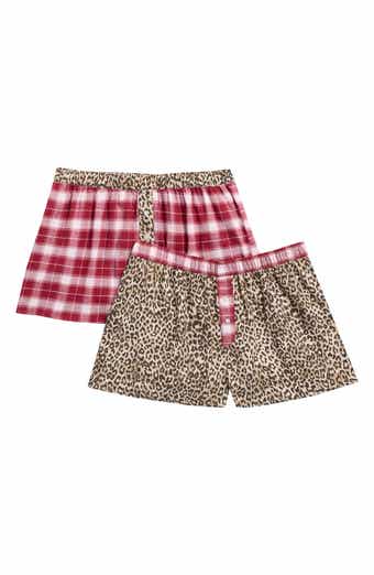 2-Pack Cotton Flannel Sleep Shorts