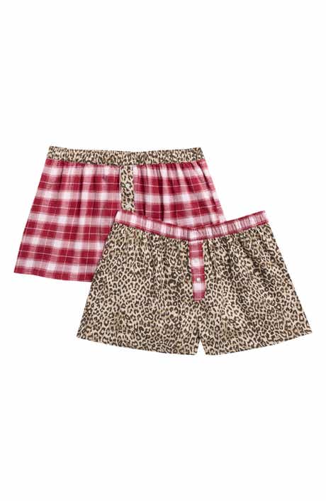 2-Pack Cotton Flannel Sleep Shorts