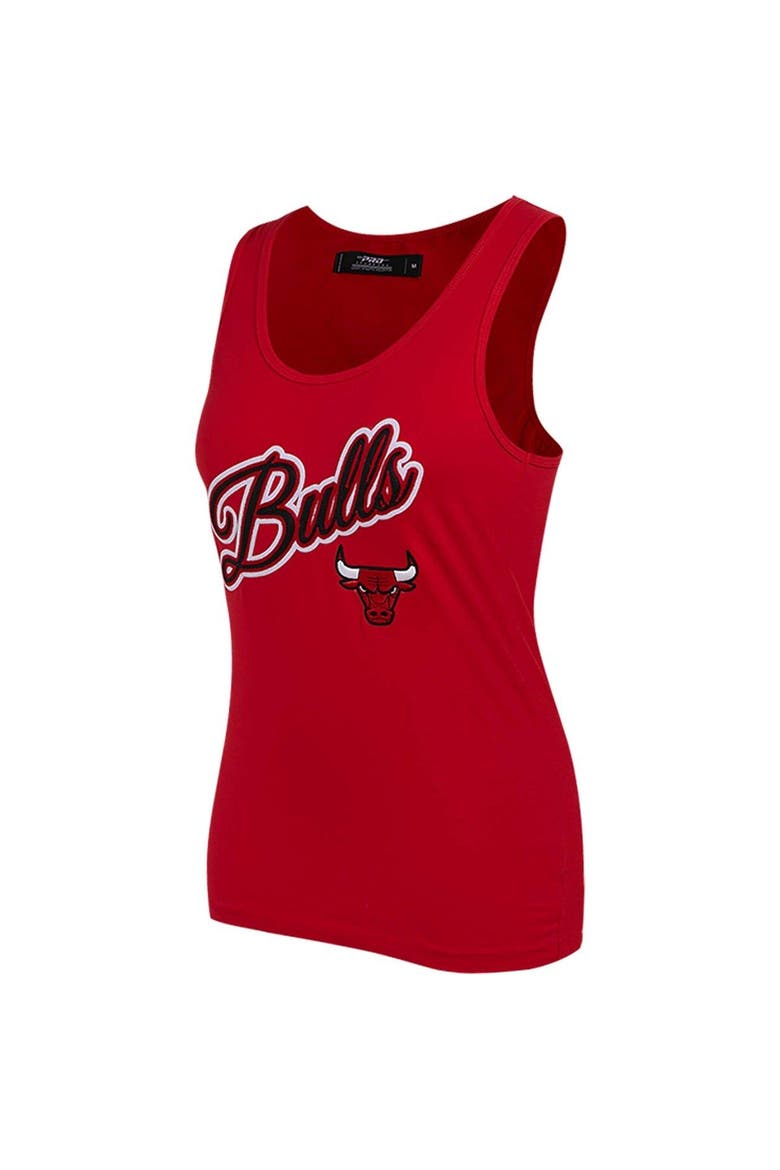 Women's Pro Standard  Red Chicago Bulls Script Tank Top, Alternate, color, Red